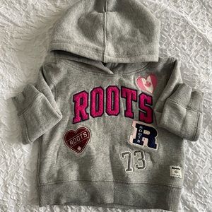Roots toddler girl patch hoodie